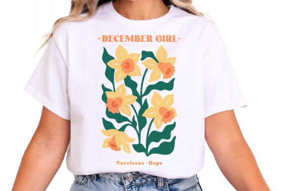 Birth Flower December Narcissus SVG
