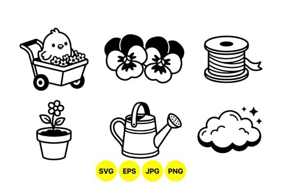 Cute Garden Graphics for Local Branding