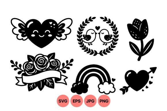 Cute Love and Nature Graphics for Local Branding