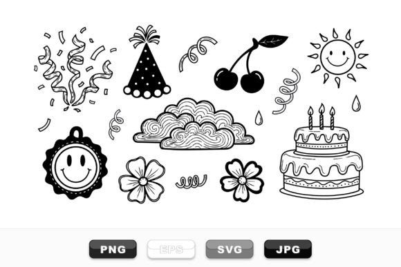 Party Celebration Graphics for Handmade Creators