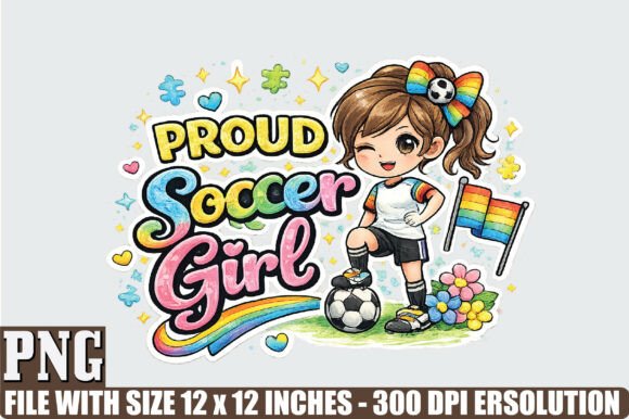 Proud Soccer Girl Graphics