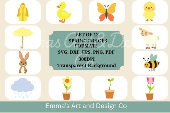 Spring SVG Bundle: Graphics for Crafters