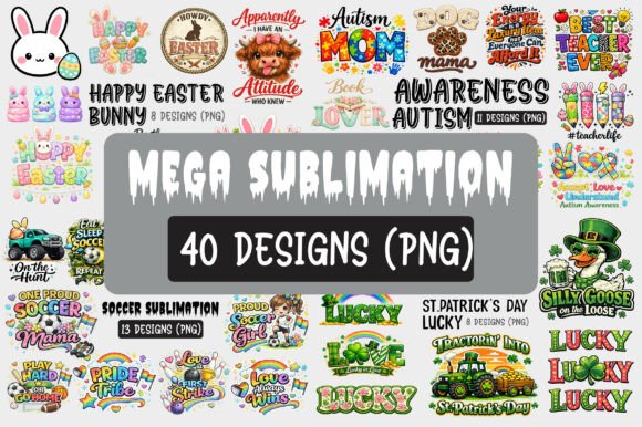 The Mega Sublimation PNG Bundle Graphics